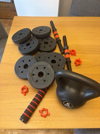 Juego de pesas para casa