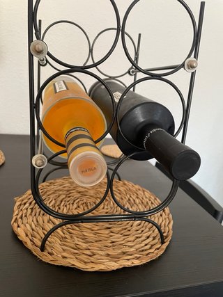 Botellero Metálico Negro