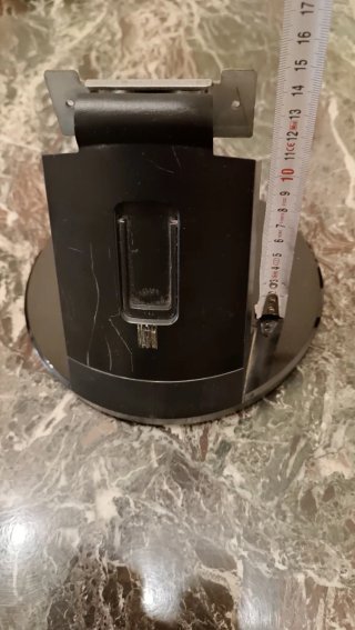 Peana / Soporte Monitor Negro Redondo