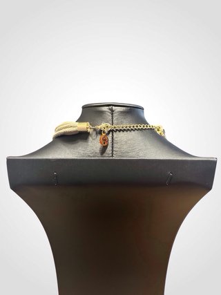 Collana donna oro e rosa