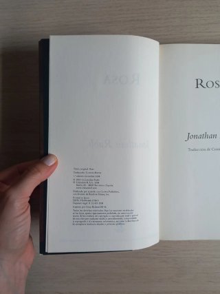 ROSA Jonathan Rabb Primera Edición