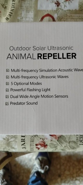 Repelente Animales Solar Ultrasónico