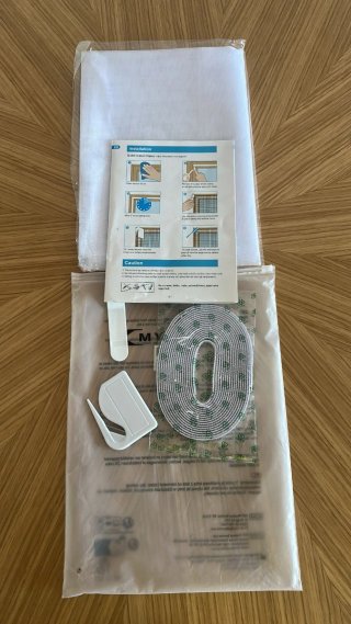 Mosquitera ventana 120x120cm blanca