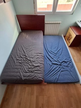 Cama nido infantil Alondra, con dos colchones.