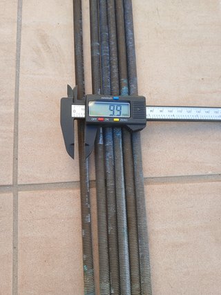 Lotto 23 Barre Filettate Acciaio M10 M12 M14