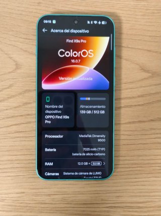 OPPO Find X9s PRO 12+512GB Verde