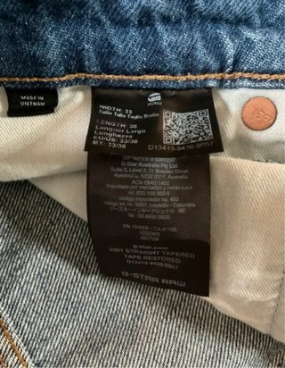 Pantalón vaquero de hombre de G-Star Raw (W33/L36)