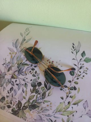 Gafas de sol LOTUS redondas doradas