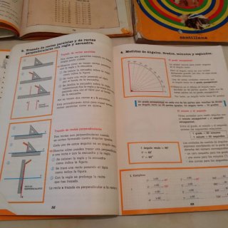 3 libros de matemáticas de santillana 1985/86/87