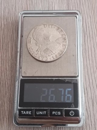 Moneda 8 Reales Carlos IV 1807