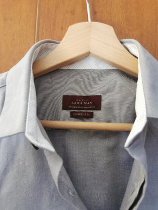 Camicia Zara Uomo Grigia Taglia M