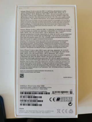 iPhone 12 mini blu 128 GB