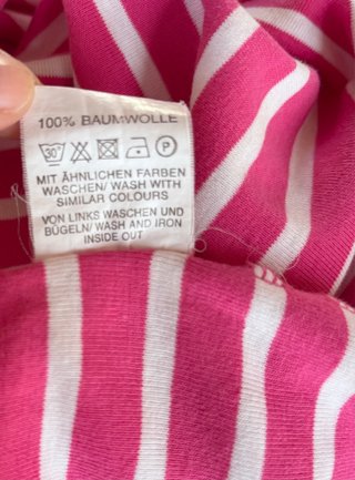 Camiseta rayas rosa y blanca SURE XL