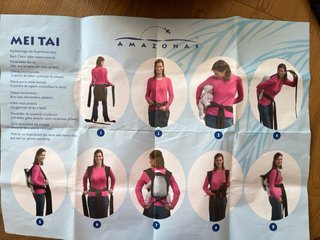 Mochila Portabebés Mei Tai Marrón