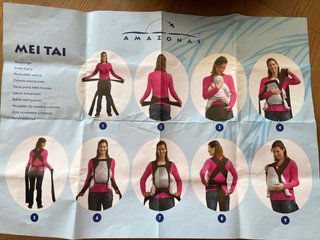 Mochila Portabebés Mei Tai Marrón