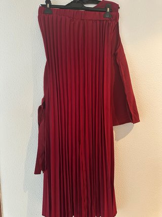 Conjunto pantalón burdeos talla XL