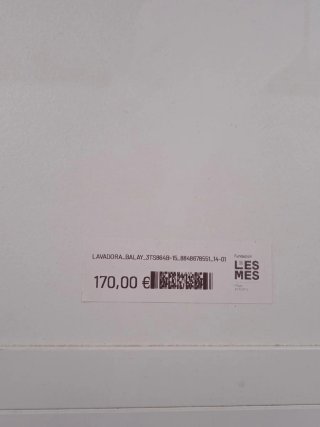Lavadora Balay 6kg 1000 rpm