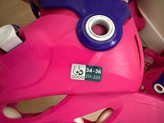 Patines en línea rosas para niña
