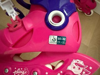 Patines en línea rosas para niña