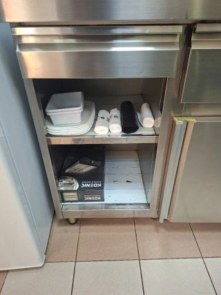 Mueble cafetero acero inoxidable