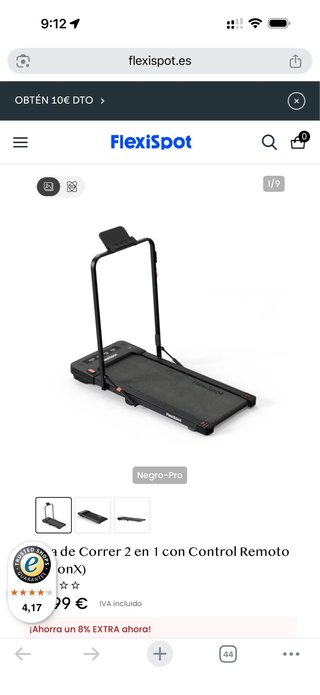 Cinta Correr Flexispot Motionx Compacta