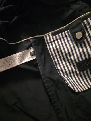 Gabardina Massimo Dutti Negra
