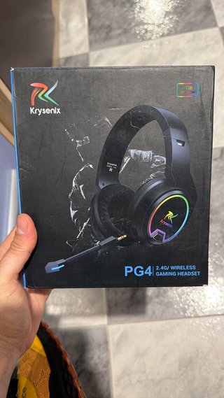 Krysenix PG4 Auriculares Gaming Inalámbricos 2.4G