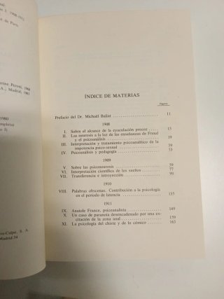 PSICOANÁLISIS. 2 TOMOS. MONOGRAFÍAS DE PSICOLOGÍA