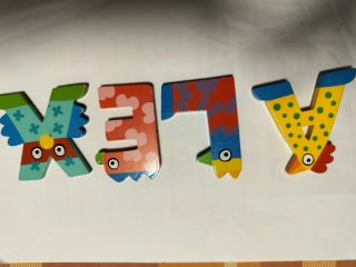 Letras de madera decorativas