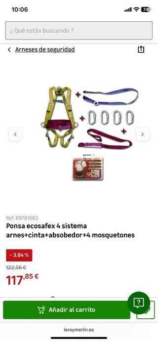 Arnés de seguridad anticaídas
