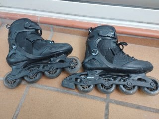 Patines en línea negros decathlon talla 38