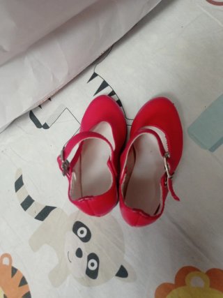 Zapatos flamenca niña rojos