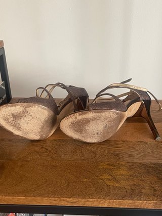 Sandalias Jimmy Choo Glitter Marrón/Dorado
