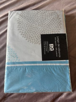 Juego de sábanas 105cm 50% algodón