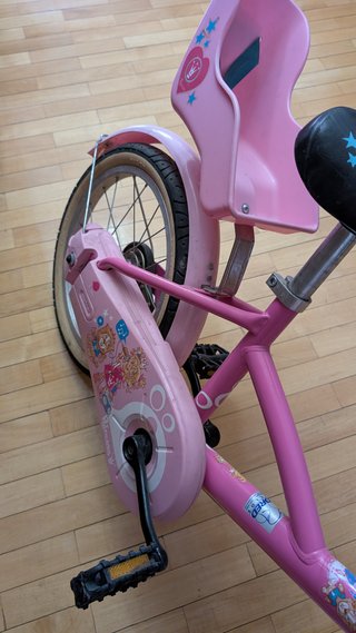 Bicicleta 16 B-twin rosa Princesas