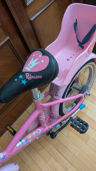Bicicleta 16 B-twin rosa Princesas