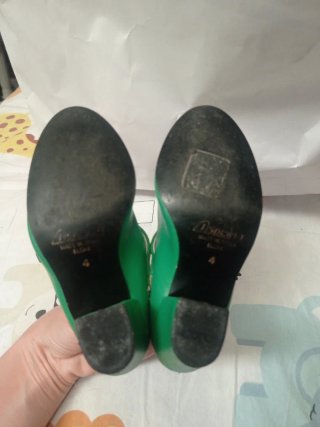 Zapatos flamencos niña verdes
