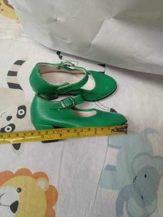 Zapatos flamencos niña verdes