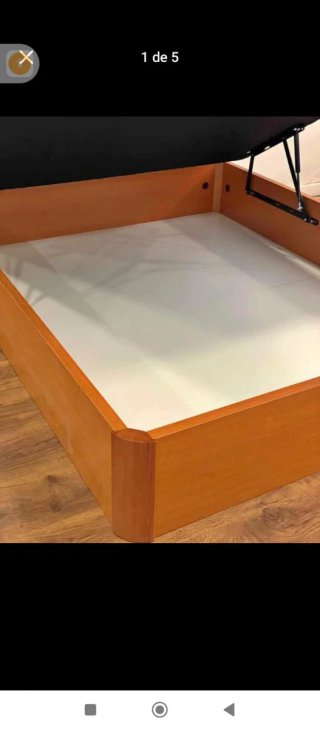 Canapé abatible in legno con 4 angoli arrotondati in legno massello da 3 cm, con apertura frontale e laterale, materassi viscoelastici e molle, 25 cm e 30 cm di spessore, alta qualità