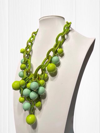 Collana donna verde