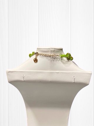 Collana donna verde