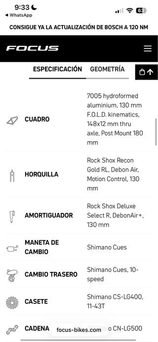 Bicicleta de Montaña Doble Suspensión