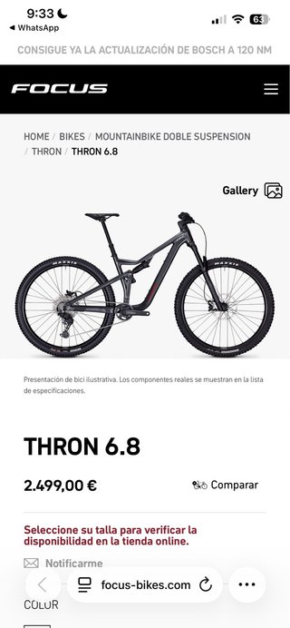 Bicicleta de Montaña Doble Suspensión
