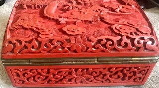 Cajas de laca china Cinabrio