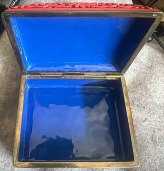 Cajas de laca china Cinabrio