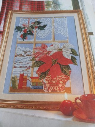 Revista de punto de cruz de Navidad