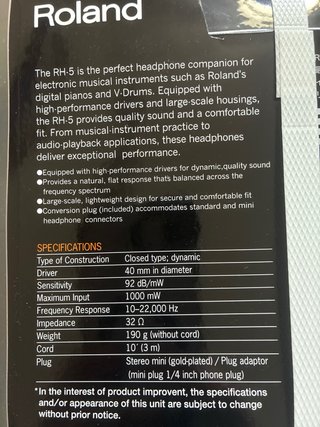 Auriculares Roland Comfort Fit