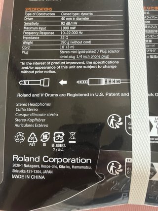 Auriculares Roland Comfort Fit