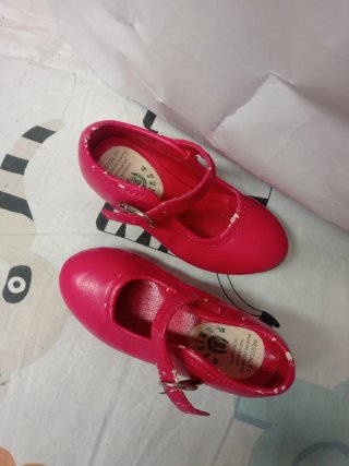 Zapatos flamenca niña rosa talla 21