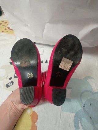 Zapatos flamenca niña rosa talla 21